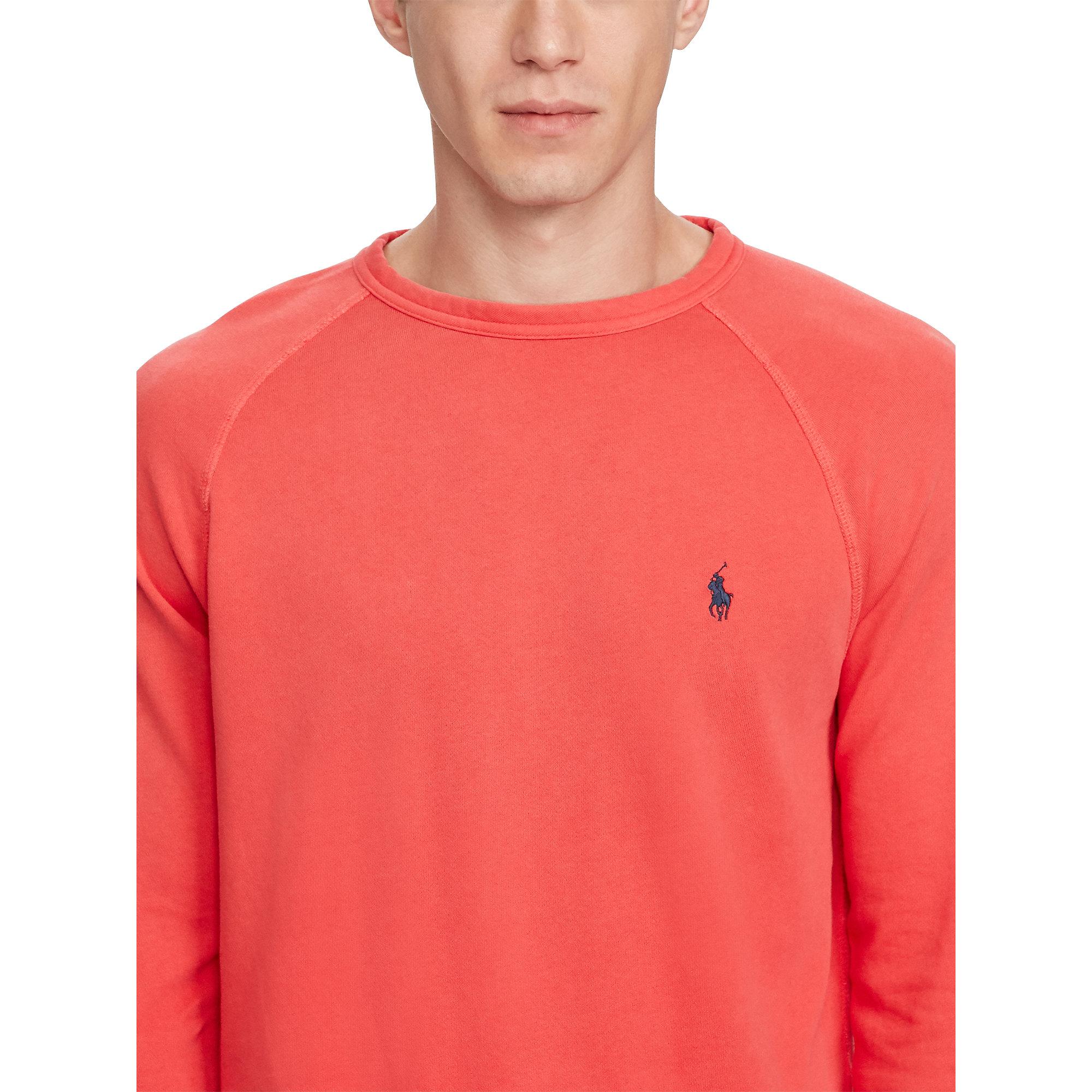 polo ralph lauren cotton spa terry sweatshirt